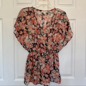 S Floral Tunic Top